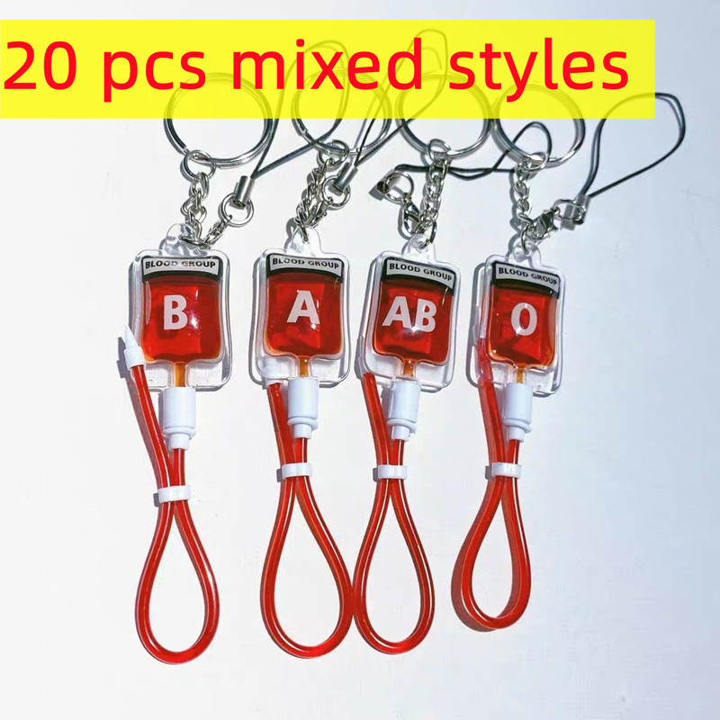 Jewelry Making For Couples - 20ชิ้นสไตล์ใหม่ B O AB พลาสม่าถุงเลือดจี้พีวีซีจี้ DIY