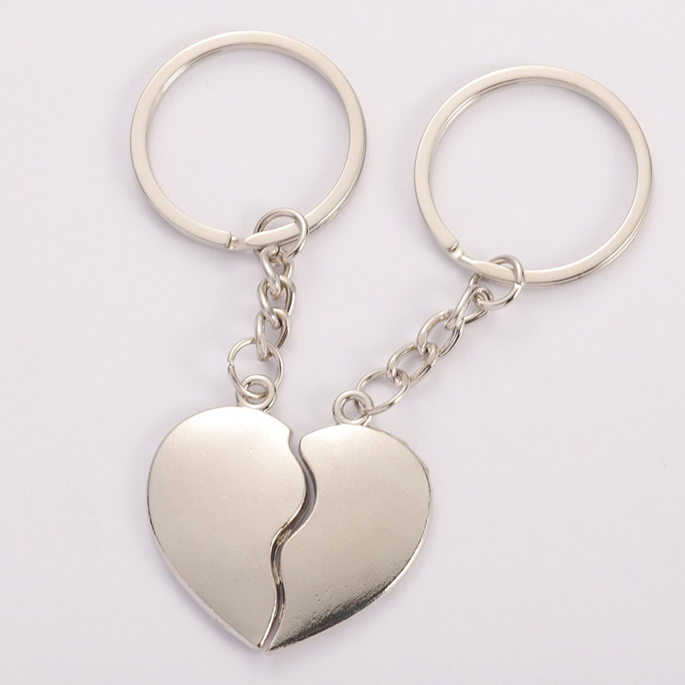Jewelry Making For Couples - 1 คู่ของจี้รูปหัวใจคู่รักพวงกุญแจอุปกรณ์เสริมสำหรับ DIY ของที่ระลึกวันเกิดของขวัญวันวาเลนไทน์การทำเครื่องประดับ