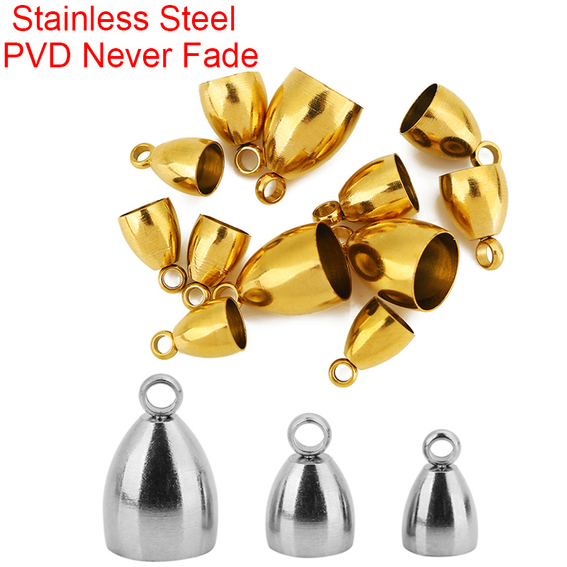 Jewelry Making Kit For Adults - ตะขอเกี่ยวสายหนังสแตนเลสเคลือบ PVD ไม่ซีดจาง 10 ชิ้น ขนาด