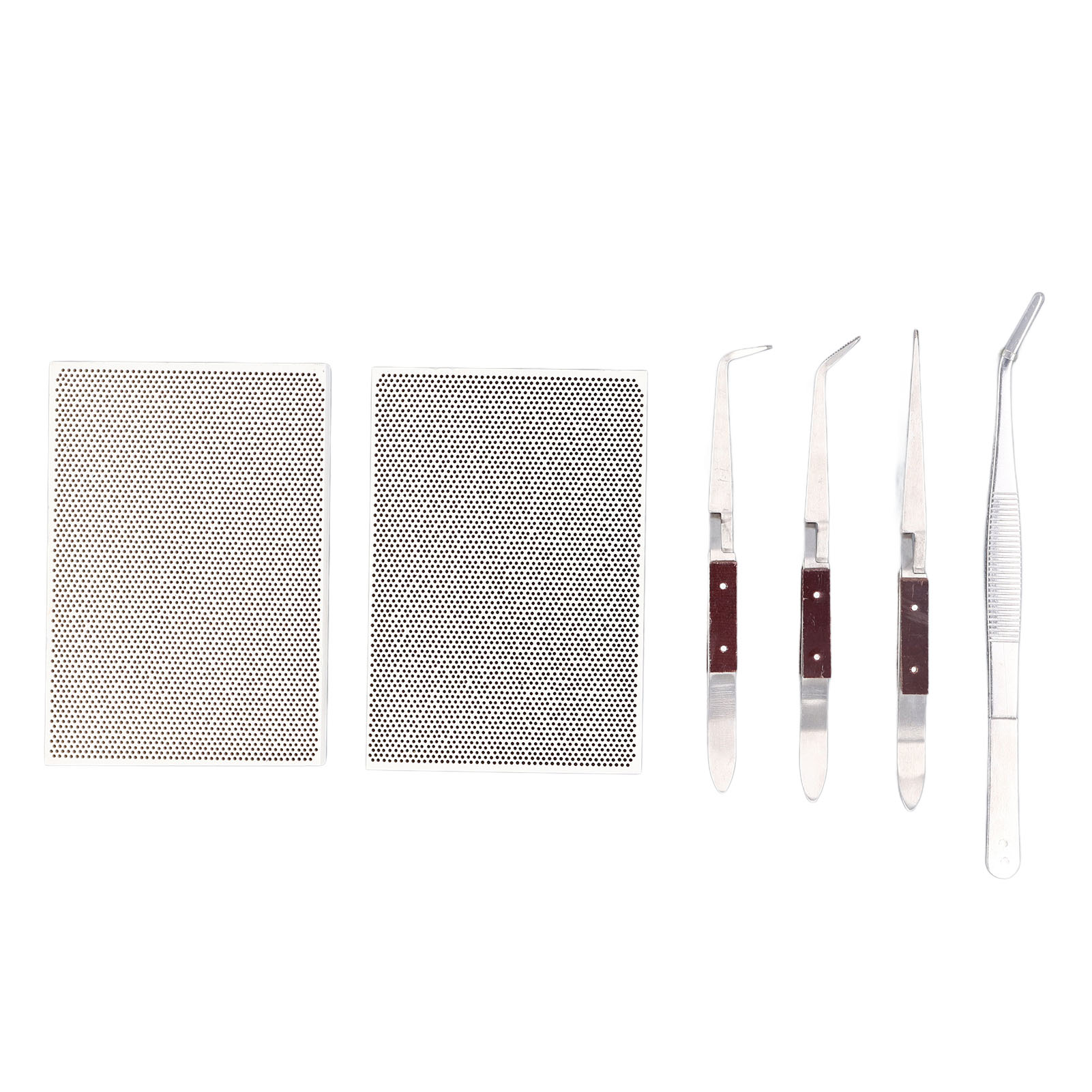 Jewelry Making Kit Professional - ชุดบล็อกเชื่อมเครื่องประดับ หัวเชื่อมโลหะ ทนความร้อนระดับมืออาชีพ 2 แผ่นเซรามิก ชุดอุปกรณ์เชื่อมสำหรับงานฝีมือ