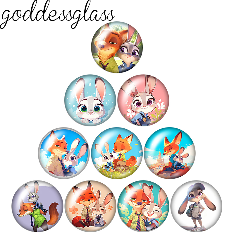 Jewelry Making For Couples - รูปการ์ตูนคู่รักจูดี้และนิค ขนาด 12 มม./18 มม./20 มม.