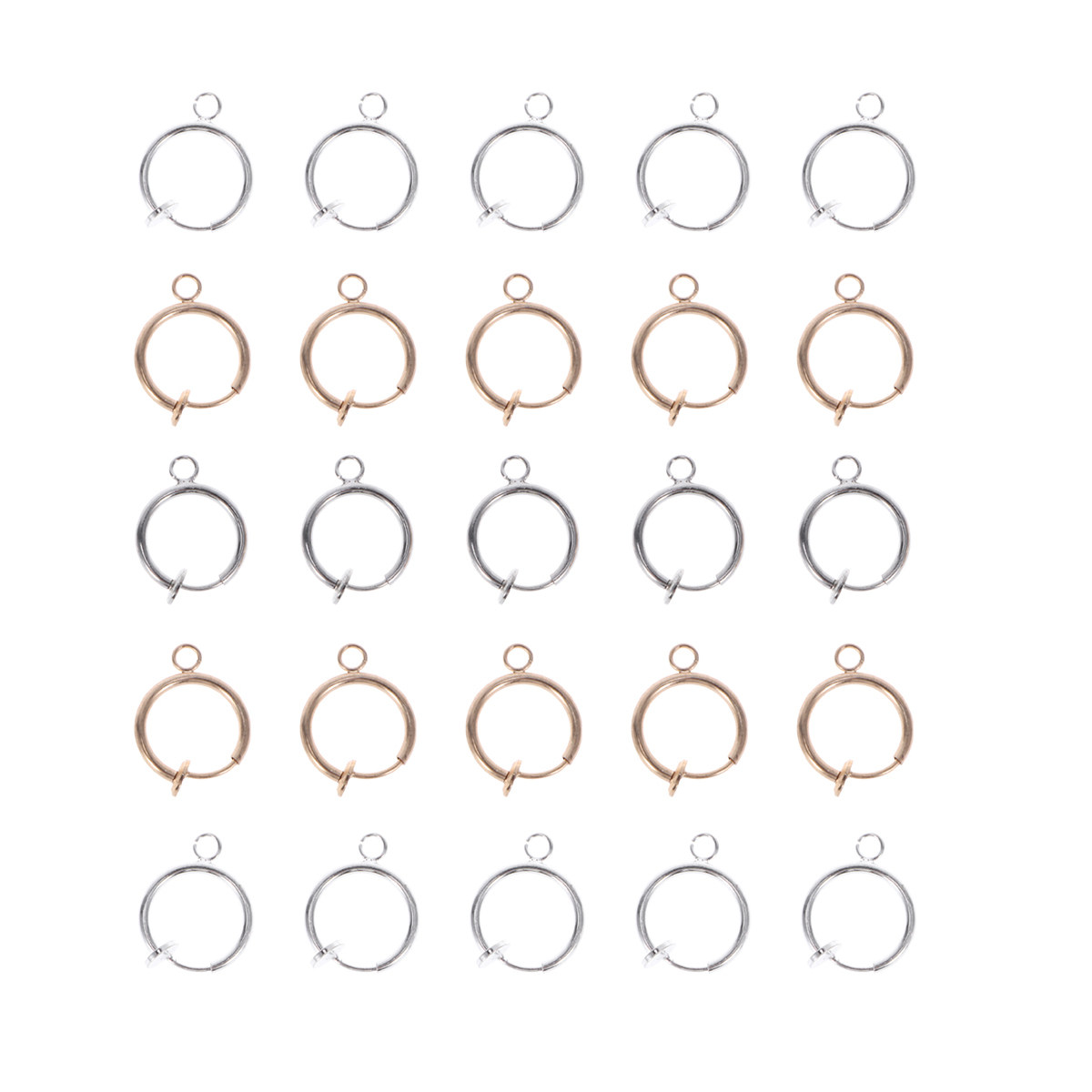Jewelry Making Classes - 60 ชิ้น อุปกรณ์ทำเครื่องประดับหู DIY คลิปหนีบหูสวยงาม เนื้อสัมผัสดี