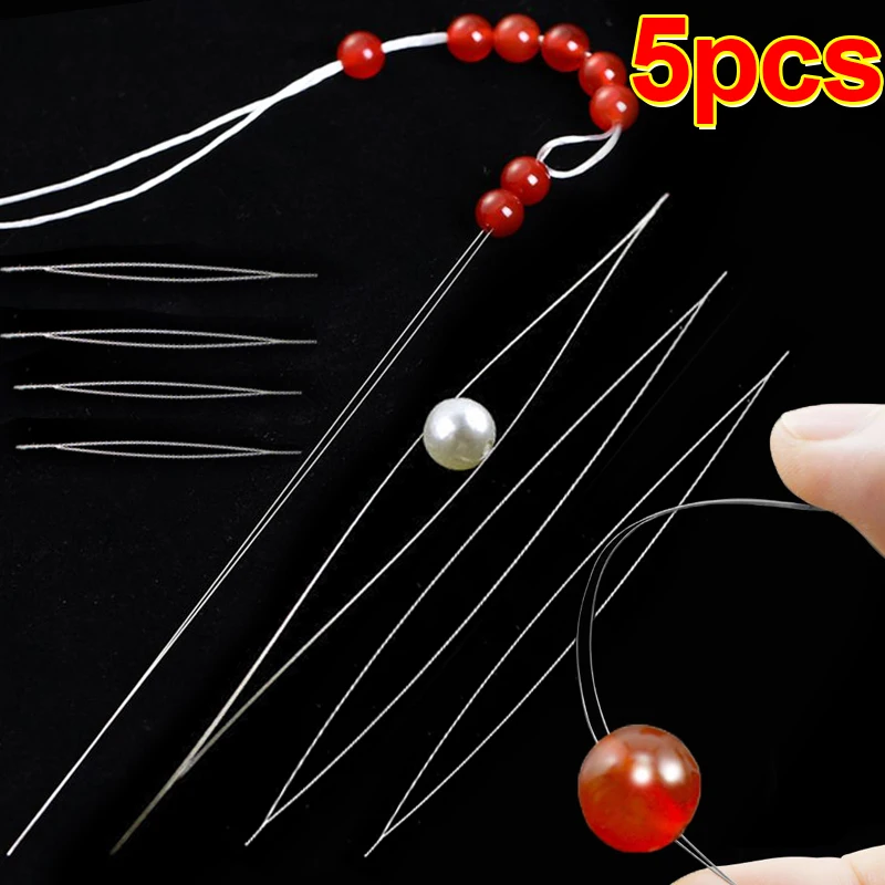 Jewelry Making Eye Pins - 5 ชิ้น/เซ็ตเปิด Big Eye Beading เข็มสําหรับทําสร้อยคอสร้อยข้อมือ
