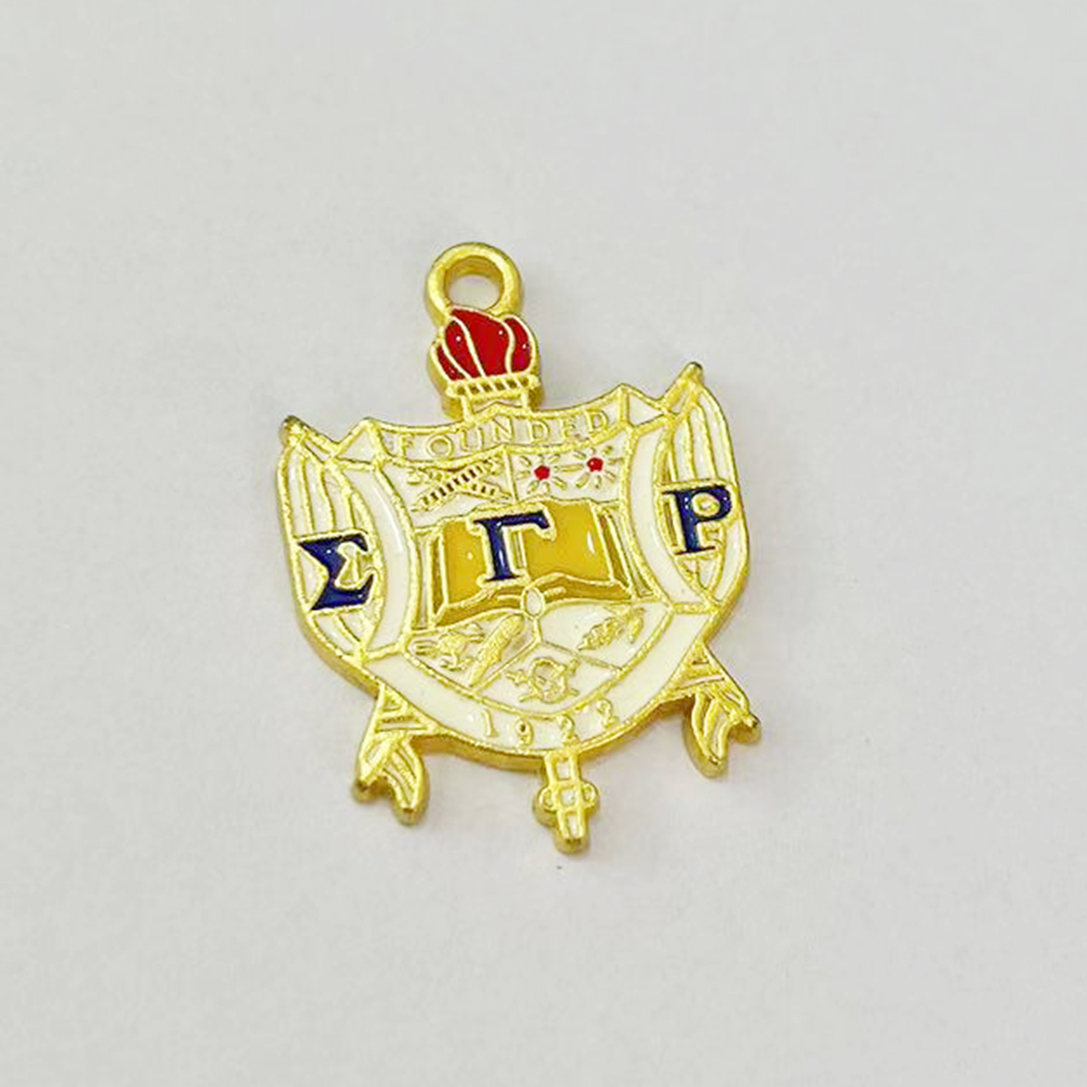 Jewelry Making University - 10 ชิ้น จี้โลโก้มหาวิทยาลัยซิกมาแกมมาโร อุปกรณ์เสริมสำหรับทำเครื่องประดับสำหรับผู้หญิง