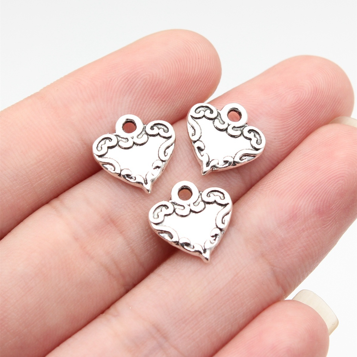 Jewelry Making For Couples - จี้รูปหัวใจคู่รัก สำหรับงานแต่งงาน ทำจากโลหะผสม ใช้ตกแต่งสร้อยข้อมือ สร้อยคอ อุปกรณ์ทำเครื่องประดับ
