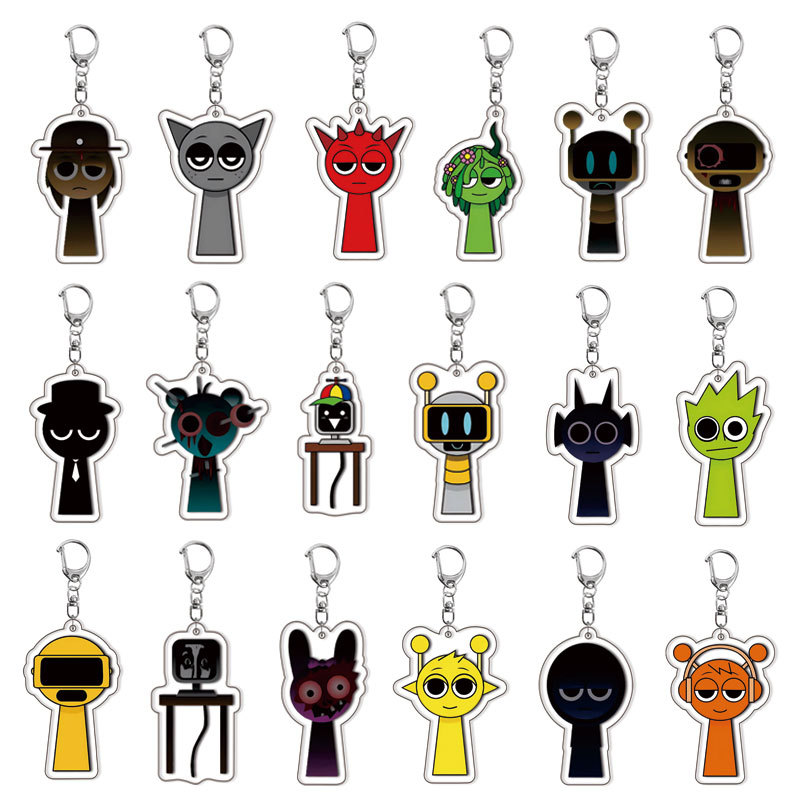 Jewelry Making Resin - พวงกุญแจ Incredibox Sprunky Beats Rhythm Crew