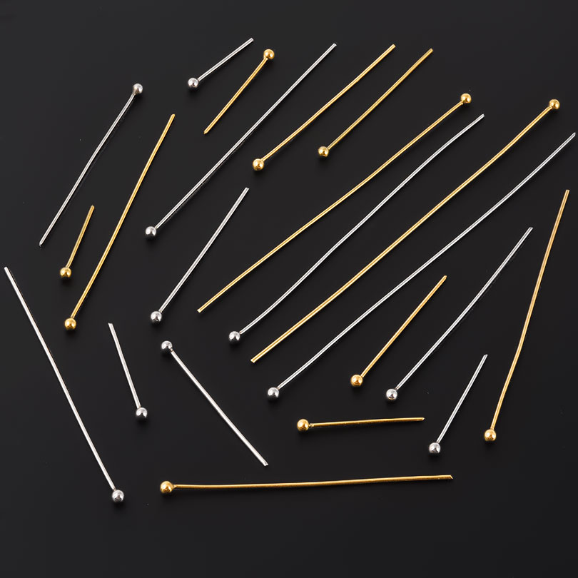 50 ชิ้น/ล็อต 18K Gold Plated B - Jewelry Making Eye Pins บทวิจารณ์และราคา