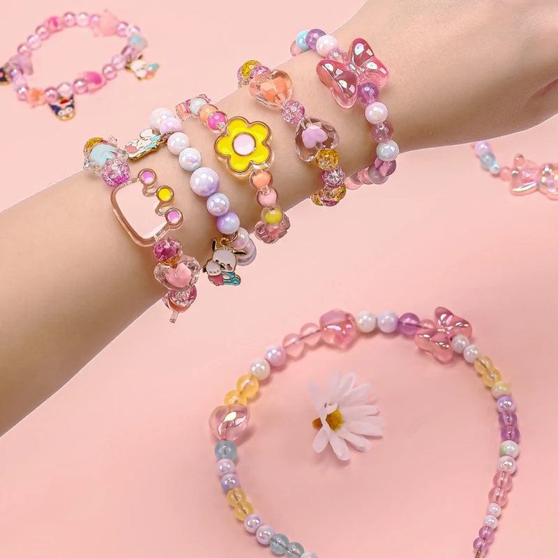ลูกปัดอะคริลิกรูปหัวใจ 174 ชิ้ - Jewelry Making Kit For Kids บทวิจารณ์และราคา