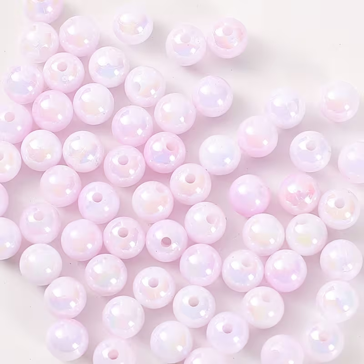 8 มม. 100 ชิ้น สีชมพู น่ารักแล - Jewelry Making For Couples บทวิจารณ์และราคา