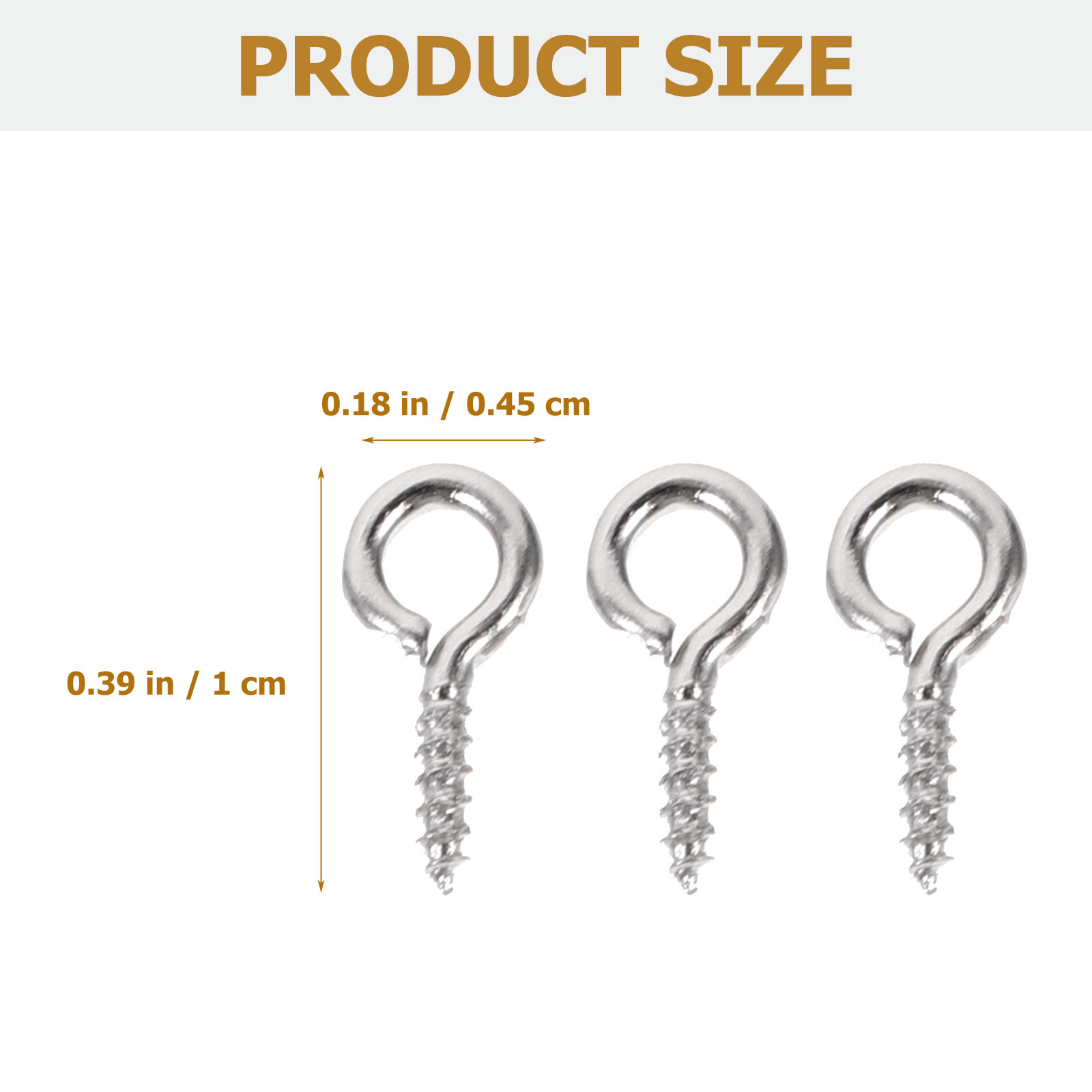 500 ชิ้น หมุดตาเกลียวขนาดเล็ก  - Jewelry Making Eye Pins บทวิจารณ์และราคา