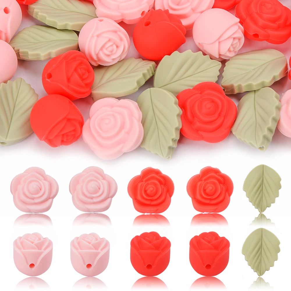 LOFCA 30 ชิ้น Rose ซิลิโคนลูกป - Jewelry Making 3 Year Old บทวิจารณ์และราคา