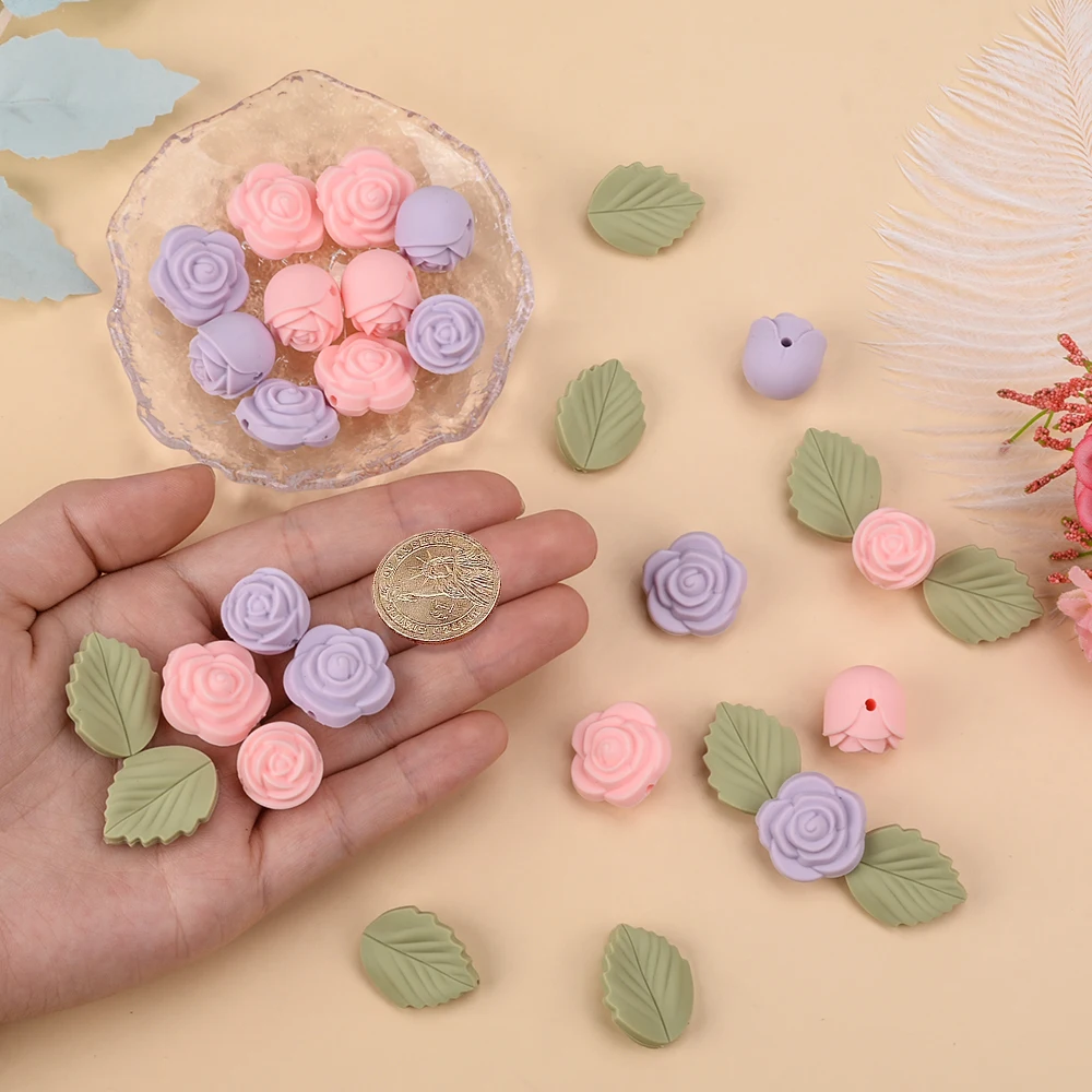 LOFCA 30 ชิ้น Rose ซิลิโคนลูกป - Jewelry Making 3 Year Old บทวิจารณ์และราคา