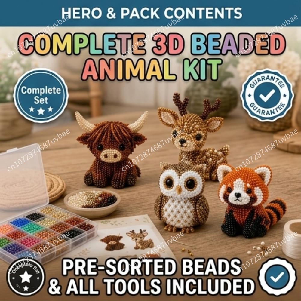 ชุดประดิษฐ์ลูกปัดรูปสัตว์ 3 มิ - Jewelry Making Kit For Kids บทวิจารณ์และราคา