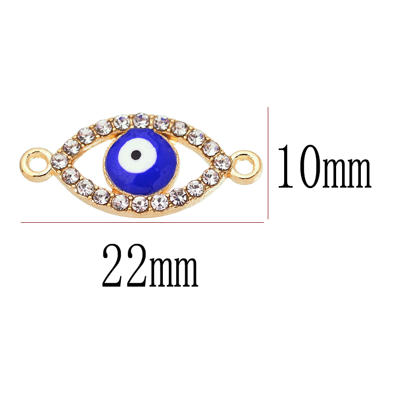 10ชิ้น22*10มิลลิเมตรดวงตาปีศาจ - Jewelry Making For Couples บทวิจารณ์และราคา