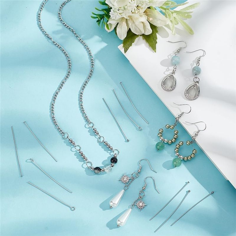 A01F-Hot 300 ชิ้น หมุดห่วงเปิด - Jewelry Making Eye Pins บทวิจารณ์และราคา