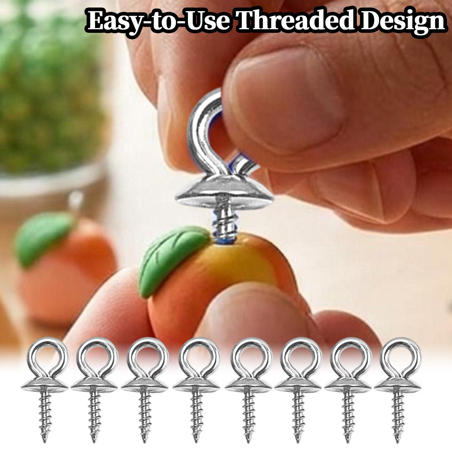 หมุดสกรูสแตนเลสขนาด 4/5/6 มม.  - Jewelry Making Eye Pins บทวิจารณ์และราคา