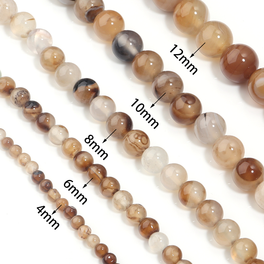 1 สาย 4/6/8/10/12 มม. สีน้ำตาล - Jewelry Making Light บทวิจารณ์และราคา