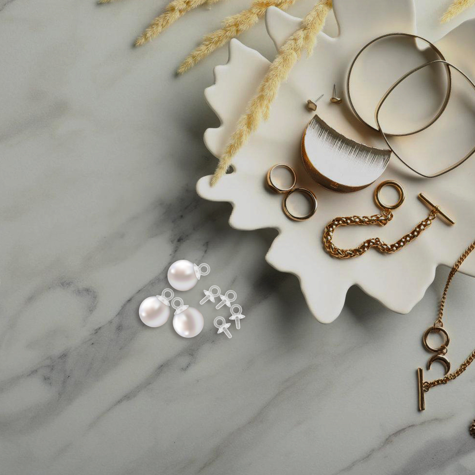 100 ชิ้น หมุดตาถ้วยเรซิน ที่ยึ - Jewelry Making Eye Pins บทวิจารณ์และราคา