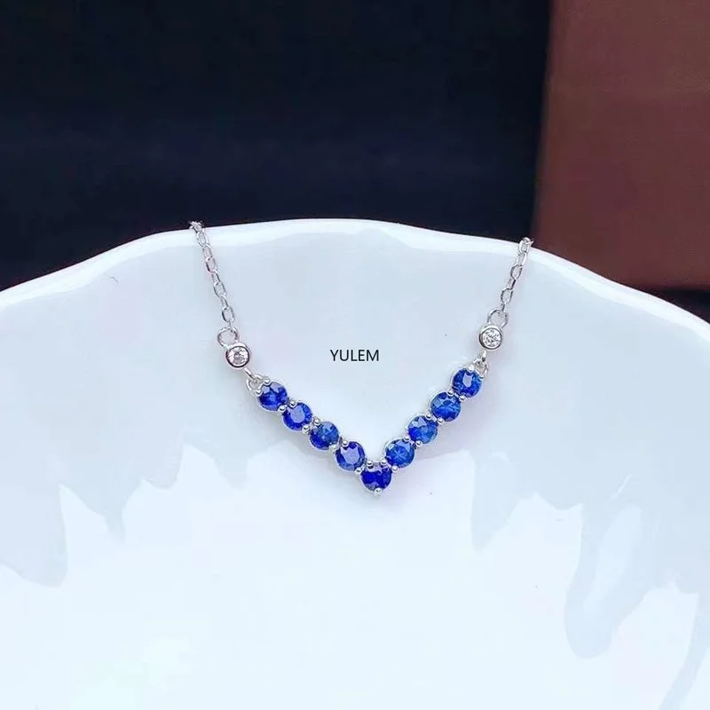 YULEM ธรรมชาติ AAAA Sapphire 3 - Jewelry Making University บทวิจารณ์และราคา