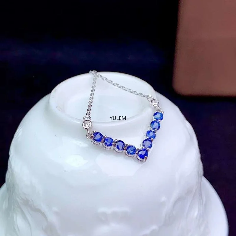 YULEM ธรรมชาติ AAAA Sapphire 3 - Jewelry Making University บทวิจารณ์และราคา