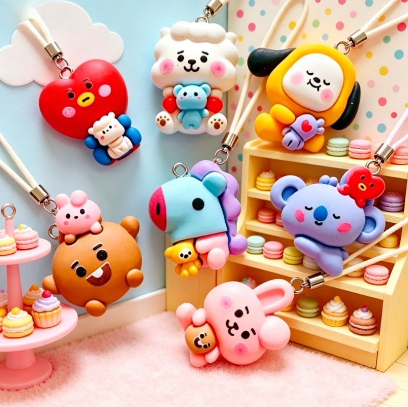 ชุด 7 ชิ้น BT21 ชาร์มการ์ตูนเร - Jewelry Making Charms บทวิจารณ์และราคา