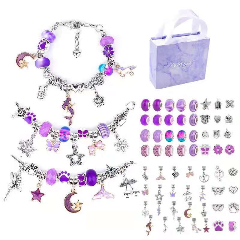 ชุดทำสร้อยข้อมือเสน่ห์อุปกรณ์ท - Jewelry Making Kit For Kids บทวิจารณ์และราคา
