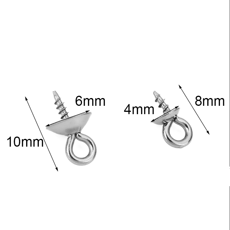 ตัวเชื่อมจี้มุกสแตนเลส 20 ชิ้น - Jewelry Making Eye Pins บทวิจารณ์และราคา