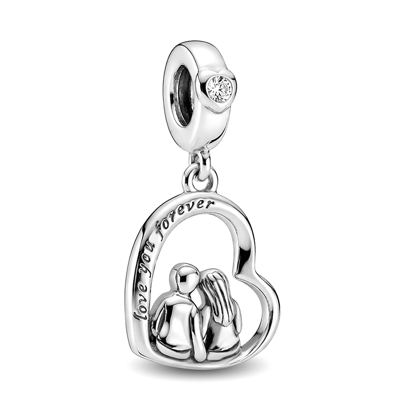 จี้รูปหัวใจคู่รักเงินแท้ 925 ส - Jewelry Making For Couples บทวิจารณ์และราคา