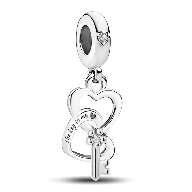 จี้รูปหัวใจคู่รักเงินแท้ 925 ส - Jewelry Making For Couples บทวิจารณ์และราคา