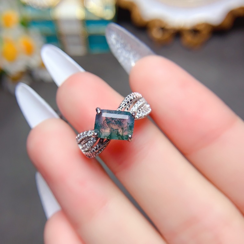 Luxyimagic หินธรรมชาติมอสอาเกต - Jewelry Making University บทวิจารณ์และราคา