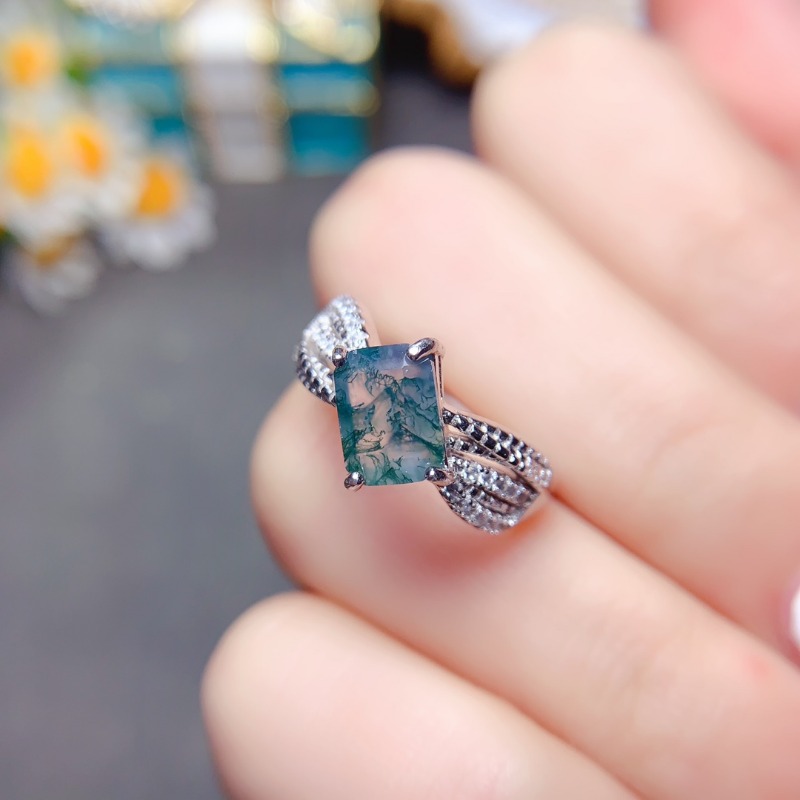 Luxyimagic หินธรรมชาติมอสอาเกต - Jewelry Making University บทวิจารณ์และราคา