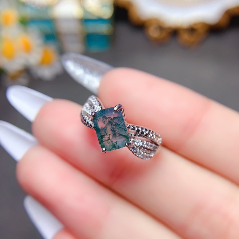 Luxyimagic หินธรรมชาติมอสอาเกต - Jewelry Making University บทวิจารณ์และราคา