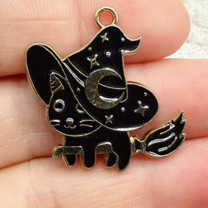 จี้แมวดำเคลือบอีนาเมลแท้ 10 ชิ - Jewelry Making Charms บทวิจารณ์และราคา