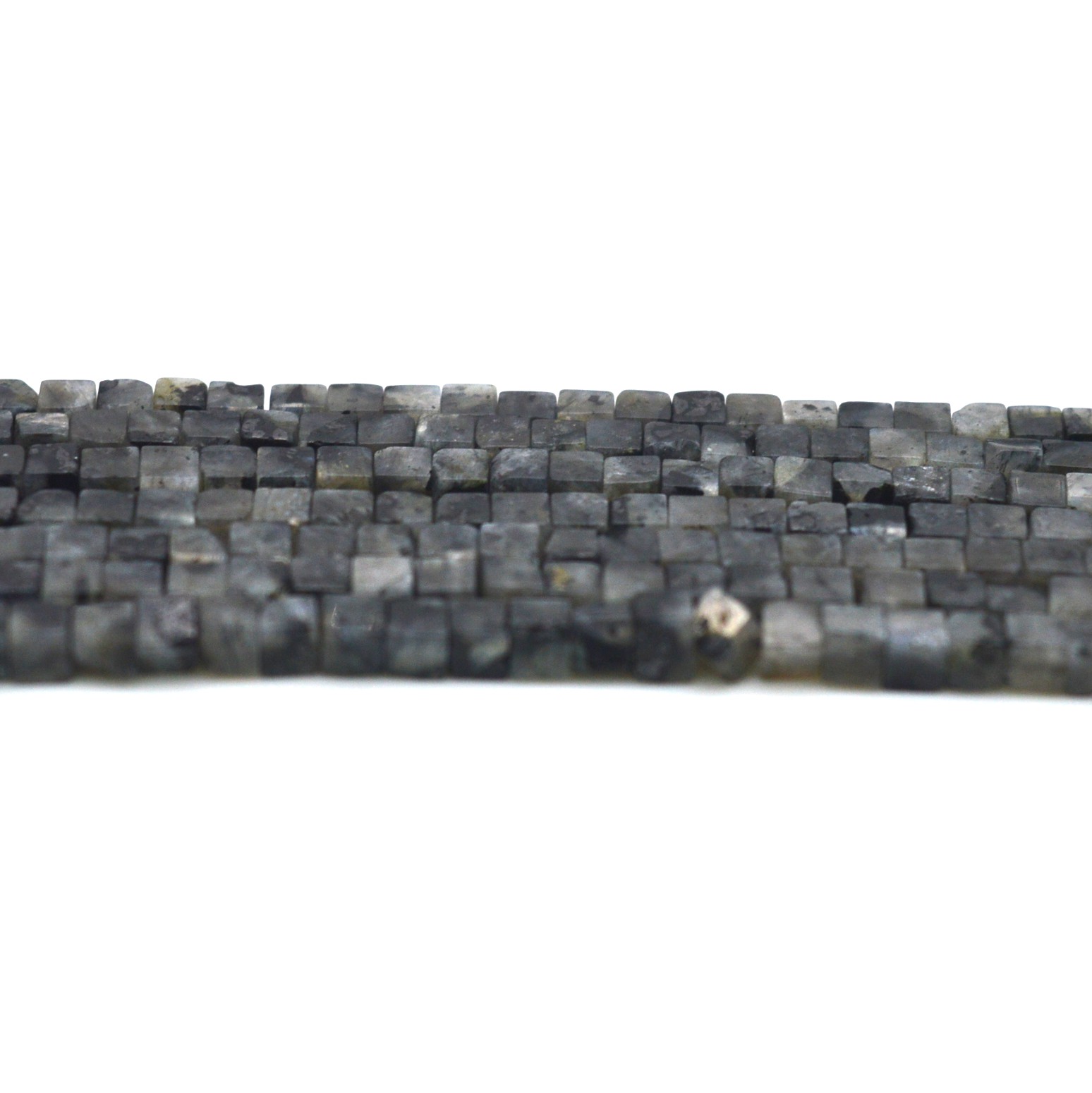 2มม.4มม.สีเทา Labradorite สแคว - Jewelry Making Store บทวิจารณ์และราคา
