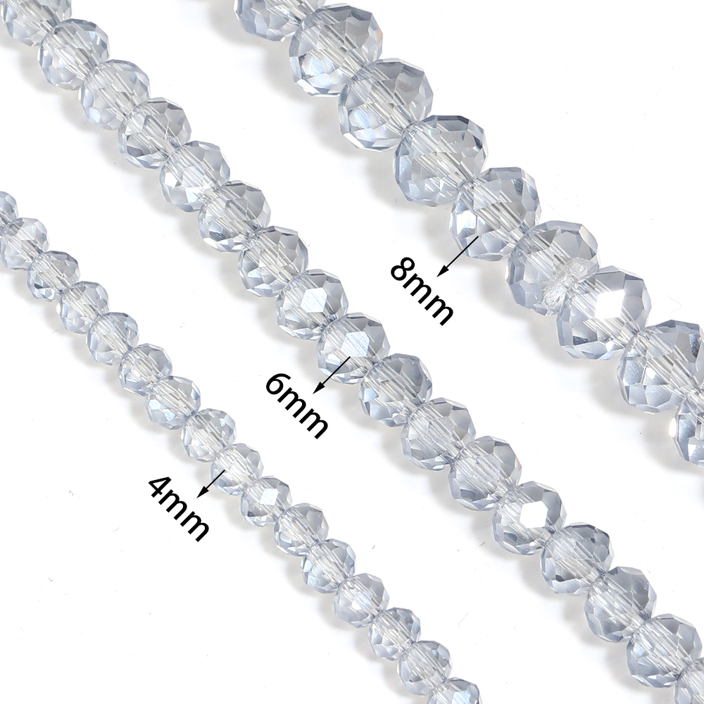ลูกปัดคริสตัลเหลี่ยมขนาด 4 6 8 - Jewelry Making Light บทวิจารณ์และราคา