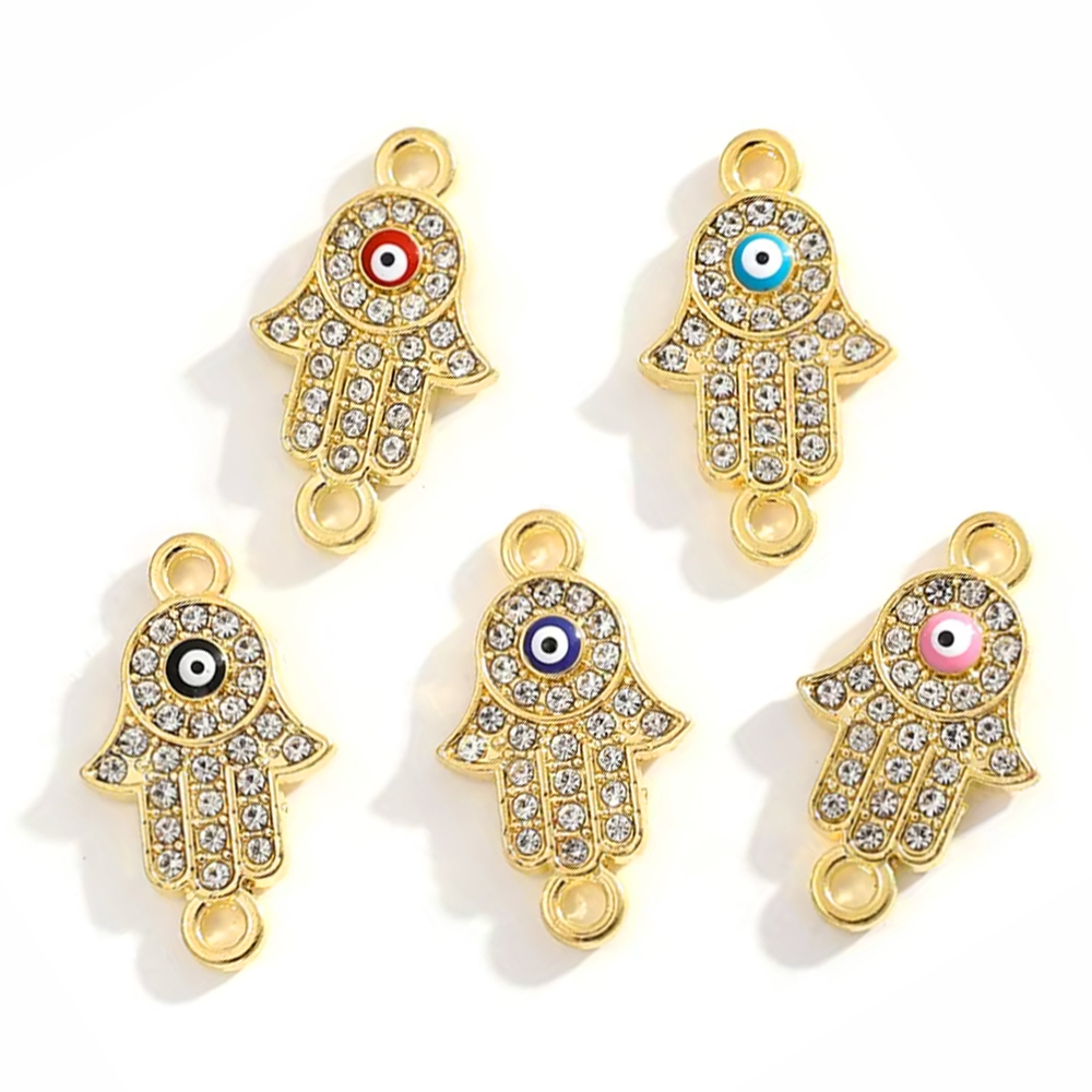 จี้รูปฝ่ามือตาสีฟ้านำโชคแบบตุร - Jewelry Making For Couples บทวิจารณ์และราคา