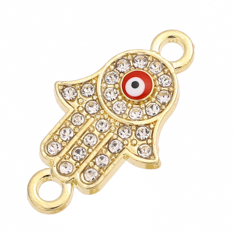 จี้รูปฝ่ามือตาสีฟ้านำโชคแบบตุร - Jewelry Making For Couples บทวิจารณ์และราคา
