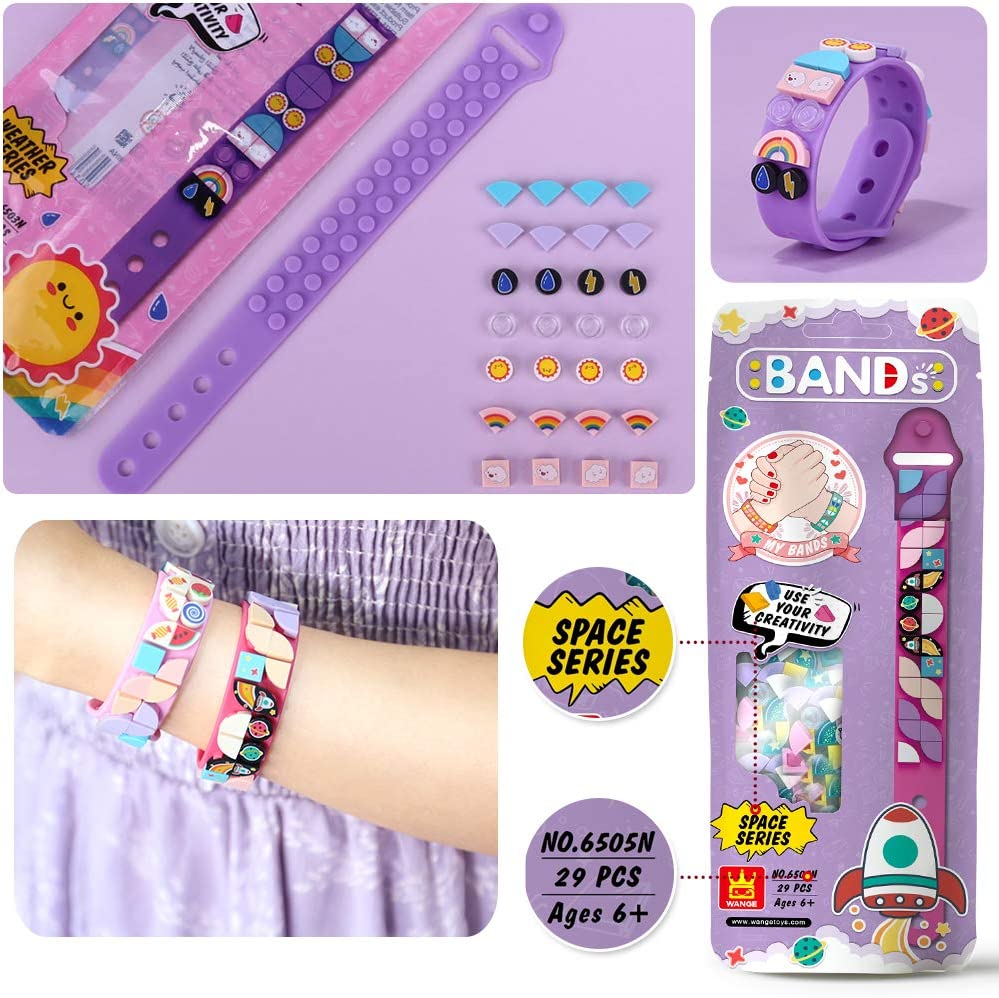 6ชิ้น/เซ็ตเด็กบล็อกตัวต่อ Dots - Jewelry Making Kit For Kids บทวิจารณ์และราคา