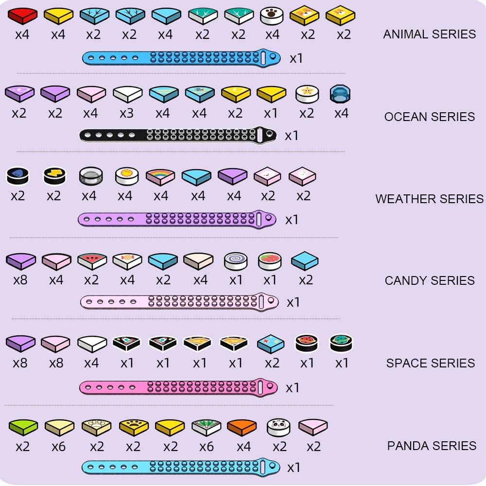 6ชิ้น/เซ็ตเด็กบล็อกตัวต่อ Dots - Jewelry Making Kit For Kids บทวิจารณ์และราคา