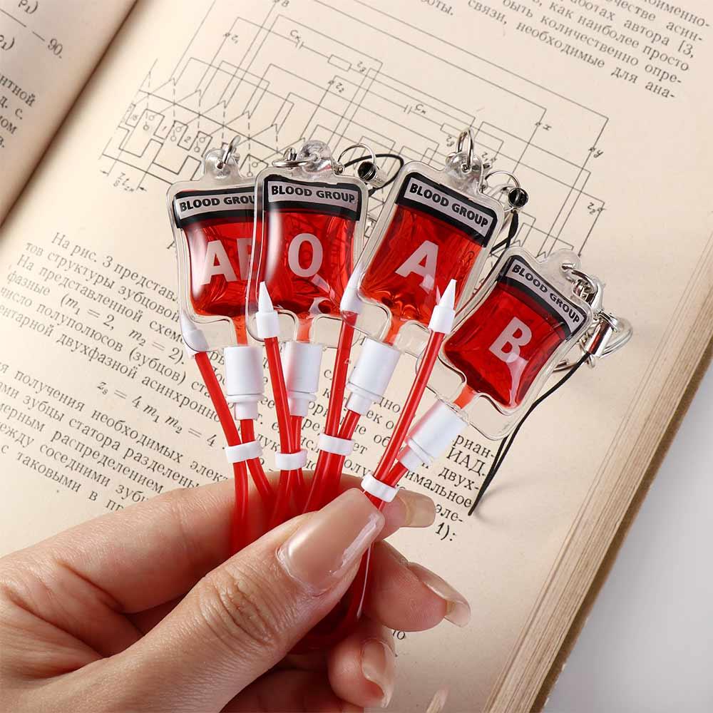พวงกุญแจรูปถุงเลือดชนิด A B O  - Jewelry Making For Couples บทวิจารณ์และราคา
