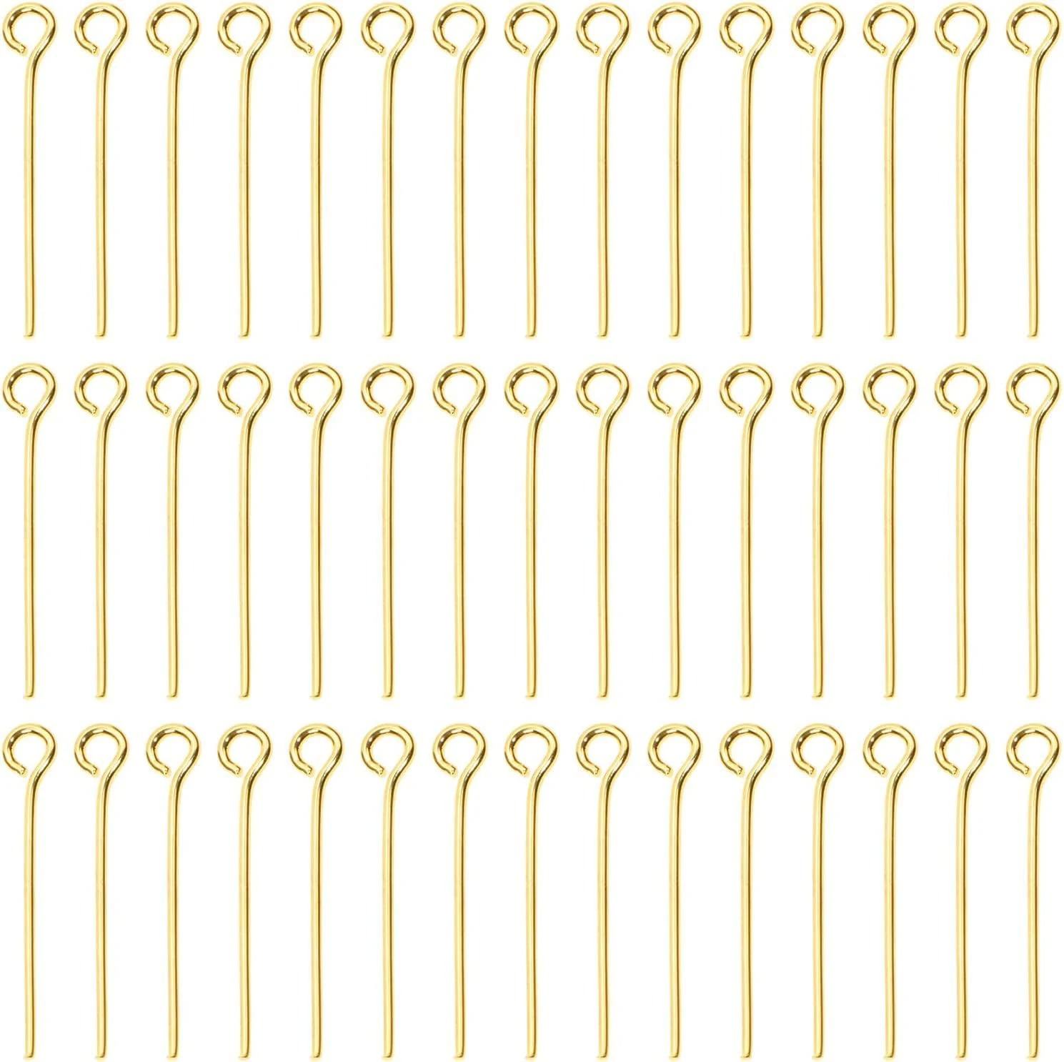 เข็มโลหะขนาดเล็ก 200 ชิ้น ขนาด - Jewelry Making Eye Pins บทวิจารณ์และราคา