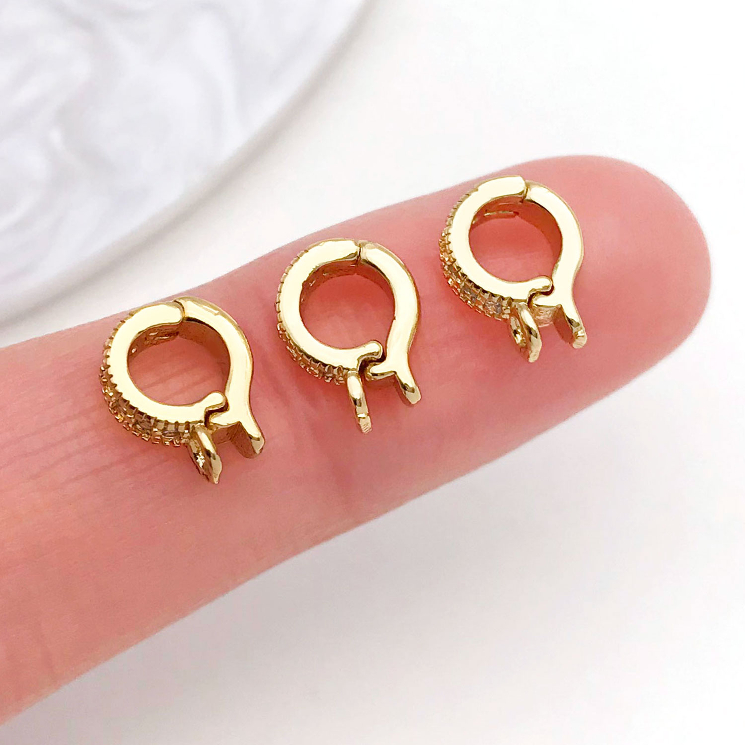 5pcs 18K ทองชุบทองเหลือง Inlay - Jewelry Making Charms บทวิจารณ์และราคา