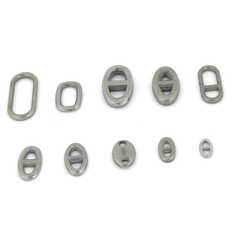 ตัวเชื่อมต่อรูปไข่สองรู สแตนเล - Jewelry Making Charms บทวิจารณ์และราคา