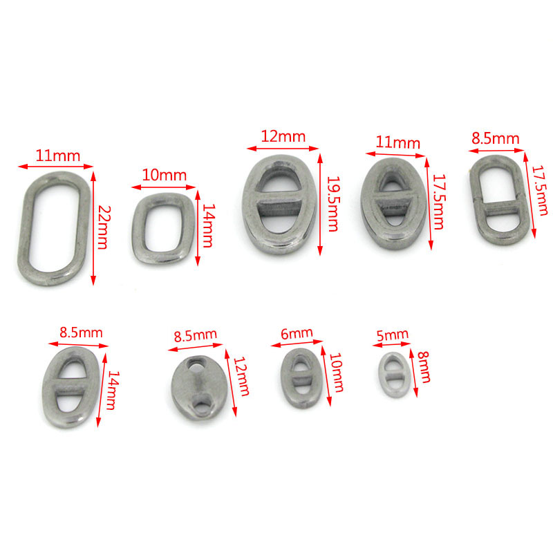 ตัวเชื่อมต่อรูปไข่สองรู สแตนเล - Jewelry Making Charms บทวิจารณ์และราคา