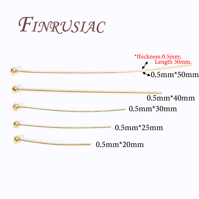 50 ชิ้น 20-50 มิลลิเมตร Gold P - Jewelry Making Eye Pins บทวิจารณ์และราคา