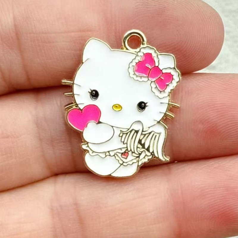 จี้แมวคู่การ์ตูนเคลือบเงา 10 ช - Jewelry Making For Couples บทวิจารณ์และราคา