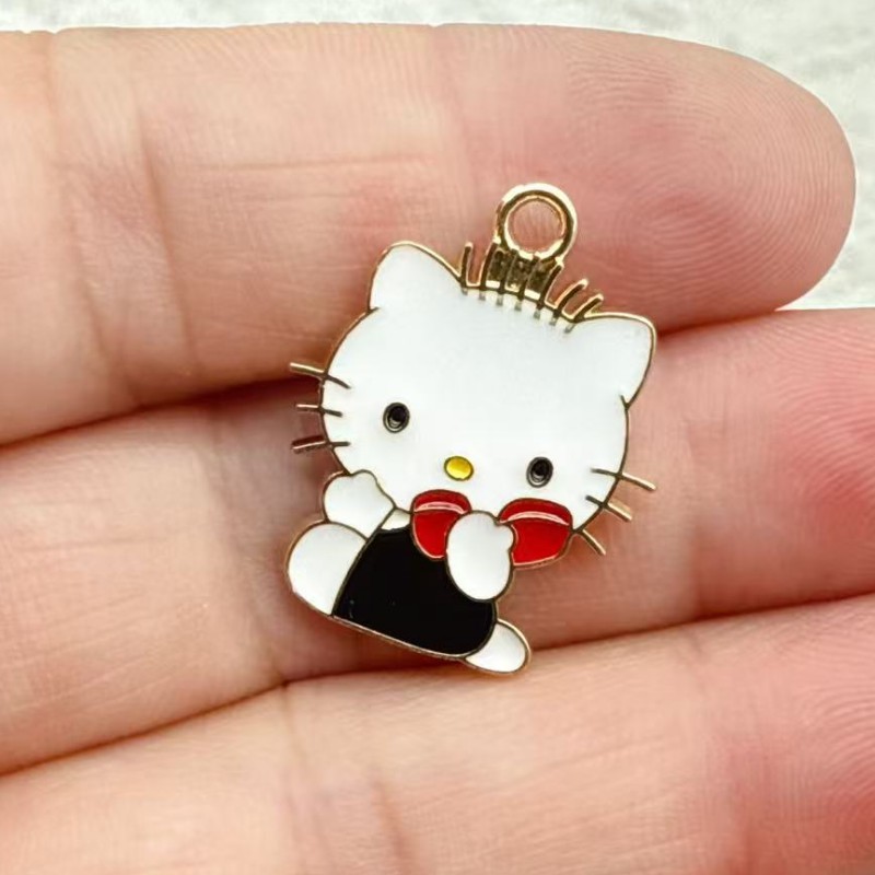 จี้แมวคู่การ์ตูนเคลือบเงา 10 ช - Jewelry Making For Couples บทวิจารณ์และราคา