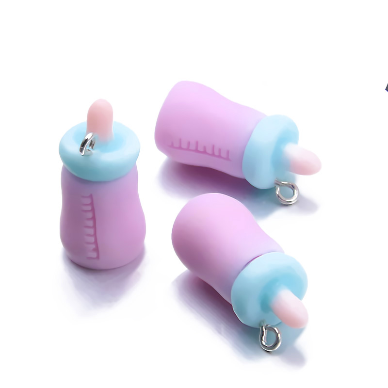 10Pcs 12X26MM 6 Charms ขวดนม K - Jewelry Making 3 Year Old บทวิจารณ์และราคา