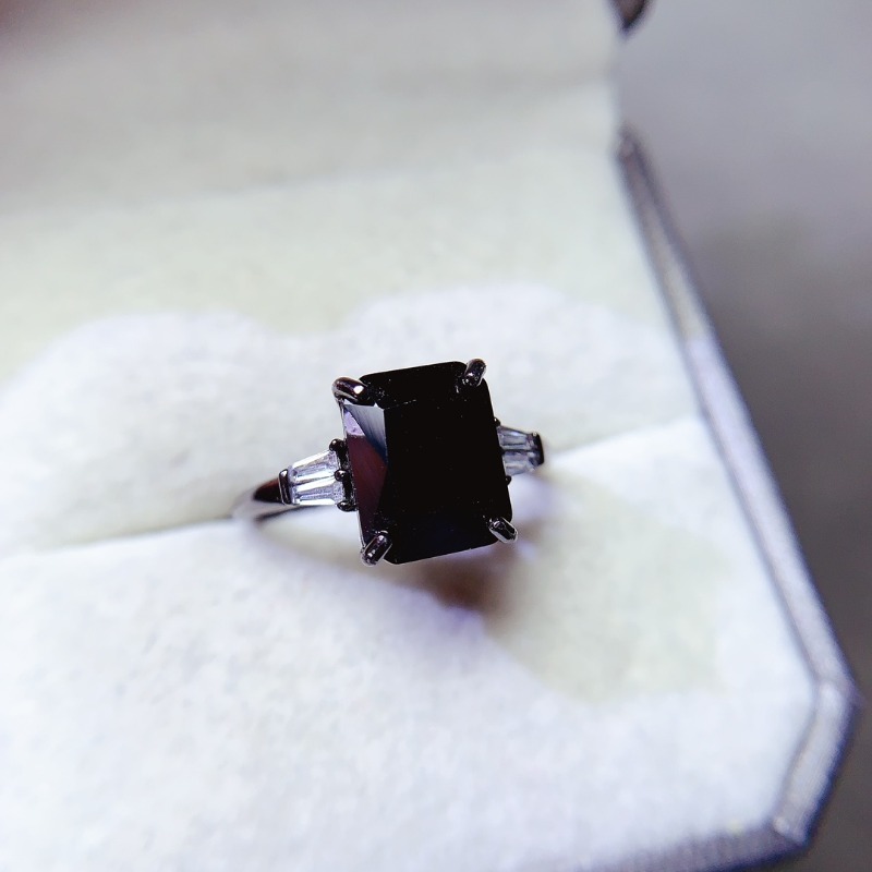 ธรรมชาติสี่เหลี่ยมผืนผ้าสีดํา  - Jewelry Making University บทวิจารณ์และราคา