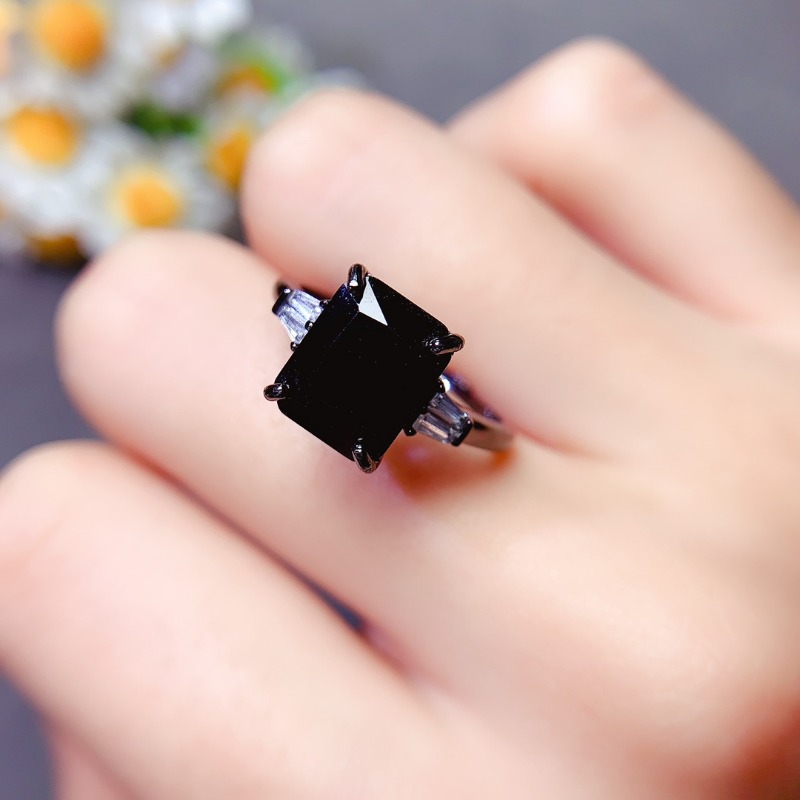 ธรรมชาติสี่เหลี่ยมผืนผ้าสีดํา  - Jewelry Making University บทวิจารณ์และราคา